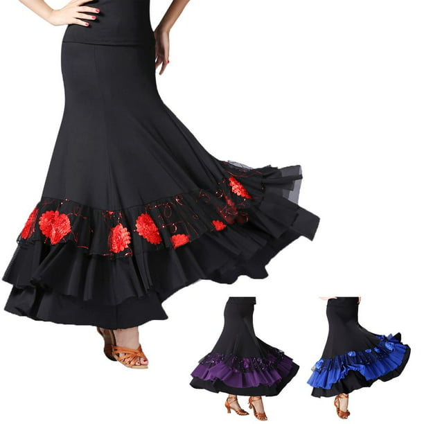 Disfraz de Sevillana rojo con borde negro para niña
