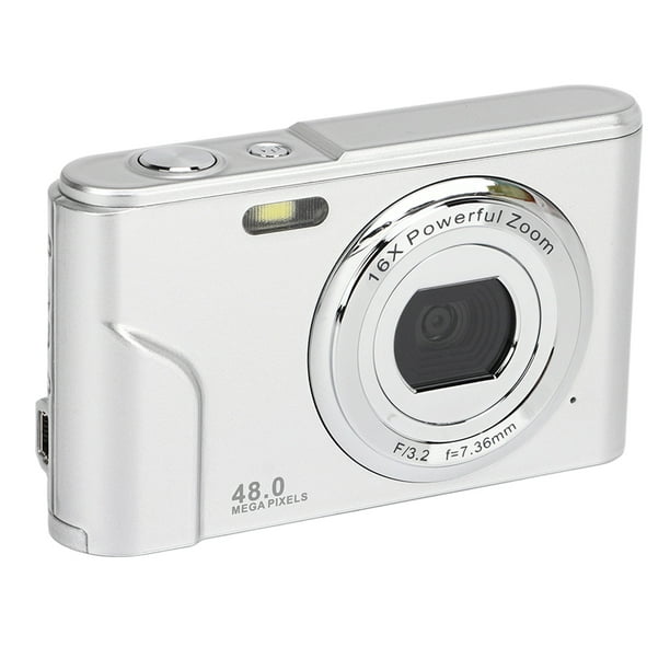 Cámara digital, cámara digital 48MP 16X Mini cámara de bolsillo