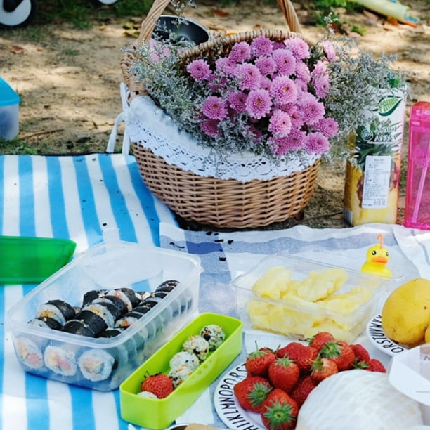 Cesta plegable para camping, cesta de picnic plegable con tapa  multifunción, cesta de picnic con mesa, cesta de picnic portátil al aire  libre, cesta