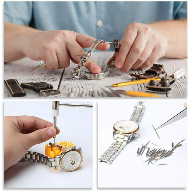 Kit 16 herramientas de relojero para reparar reloj