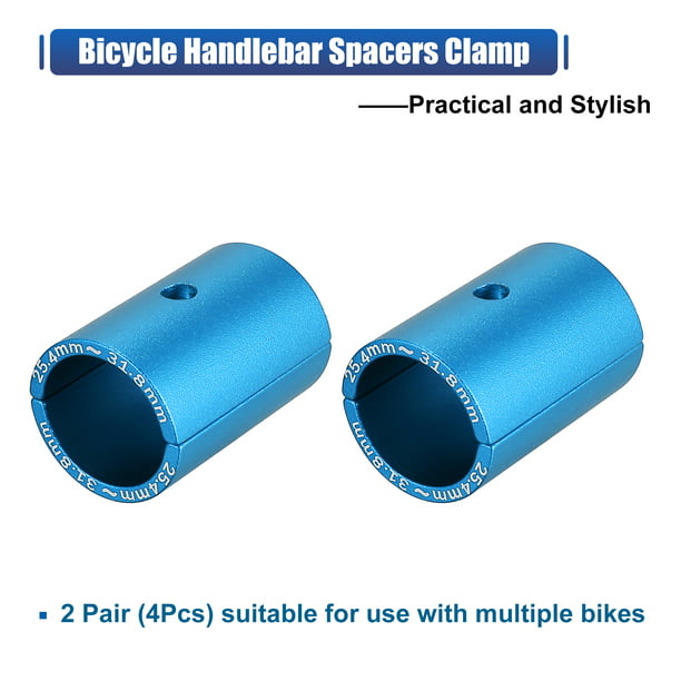 laberinto bala sorpresa 2 pares de cuñas para manillar de bicicleta de 25,4 a 31,8 mm, cuña de  conversión, adaptador de cuña para manillar de bicicleta, espaciadores de  manga reductora de tamaño, abrazadera de engranaje