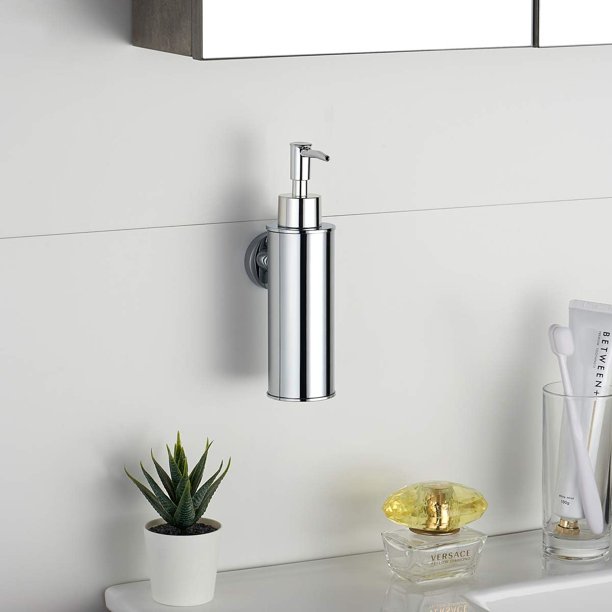 Accesorios Baño Dispensador Jabon Liquido Acero Inox+vidrio