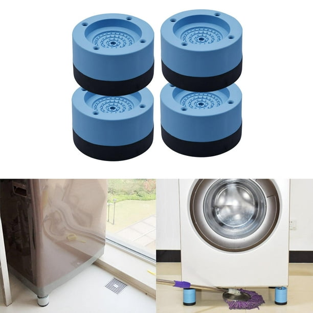 Pack de 2 patas antivibración para lavadora/secadora - Gris