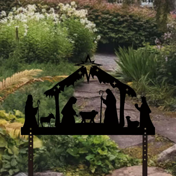 5 Pcs Figuras Jardin Exterior Silueta de Gallina Decoración de Jardín de  Acrílica para Césped Camino