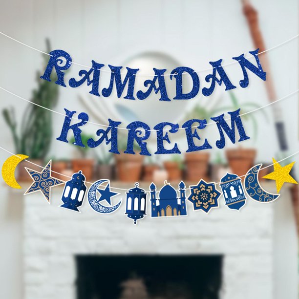 Ramadan Mubarak Decoraciones,Eid Mubarak Decoraciones Colgantes,Ramadan  Kareem Decoraciones,Ramadan Globos y Bandera Colgante para el Hogar Pared  Decoración Fiesta Ramadan Celebración : : Hogar y cocina