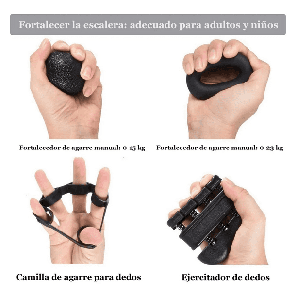 Kit De Fortalecedores De Manos Antebrazos Fortalecer La Mano