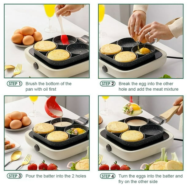 Moyic Olla impermeable para tortillas, sartenes antiadherentes para tortitas,  máquina de desayuno aislante de calor de alta resistencia para cocina de  Utensilios de cocina Moyic HA065953-00