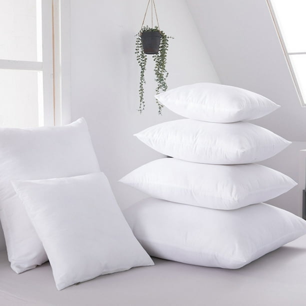 Inserto de cojín para ropa de cama (2 unidades, blanco) - 15.7 x 15.7  pulgadas Almohadas para cama y sofá - Almohadas decorativas para el hogar  TUNC Sencillez
