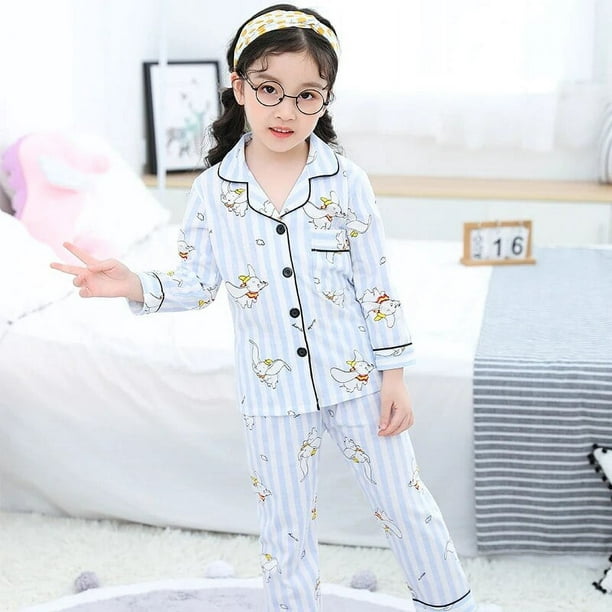 Pijamas para niños y niñas, ropa de dormir para niños de 6, 8, 10 y 12  años, 100% algodón, con dibuj El Mercado de Encantos
