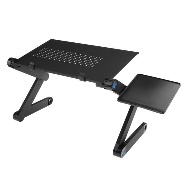 Soporte portátil de aluminio para laptop, con ventilador de refrigeración,  soporte ergonómico ajustable para laptop, soporte plegable para