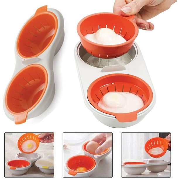  Joseph Joseph M-Cuisine - Escalfador de huevos para microondas,  color naranja : Hogar y Cocina