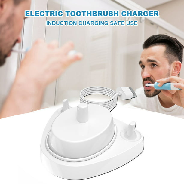 Cargador de cepillo de dientes eléctrico para Oral B  3709D12D16D20/8900D10P2000 (Blanco) Likrtyny Para estrenar