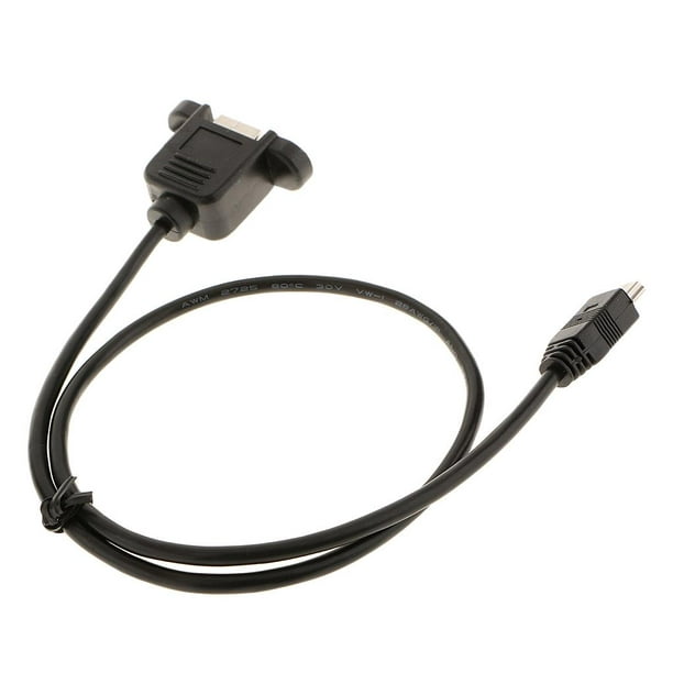Conector Mini USB Macho Aéreo 4 pin para Cable
