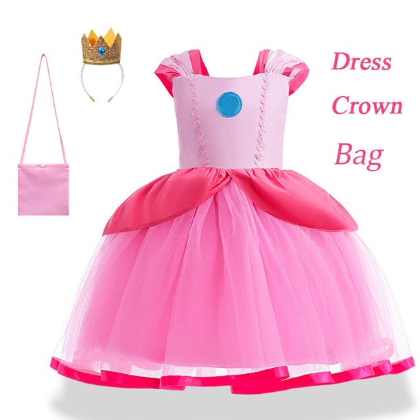 Disfraz de princesa para niñas, disfraz de princesa con accesorios,  Halloween, carnaval, fiesta, cosplay para niños de 2 a 8 años