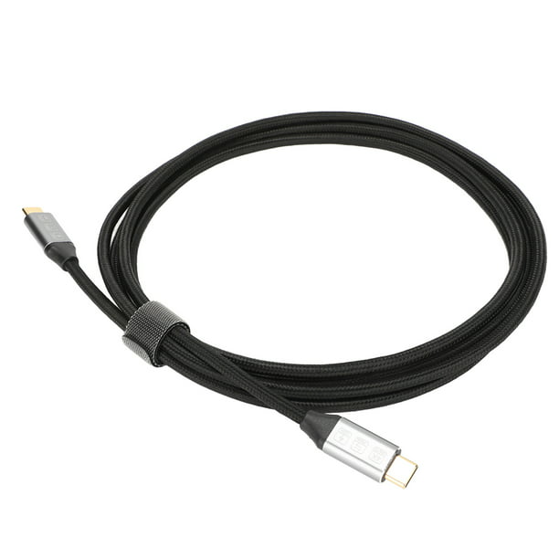 Cable USB 3,2 tipo C Gen 2, Cable corto de carga rápida PD, línea de ángulo  recto de 10Gbps, 4K, 60Hz, para más dispositivos tipo C