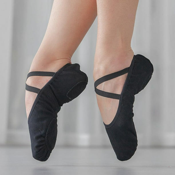 Zapatos de Ballet de Lona Profesional para Practicar Ejercicio