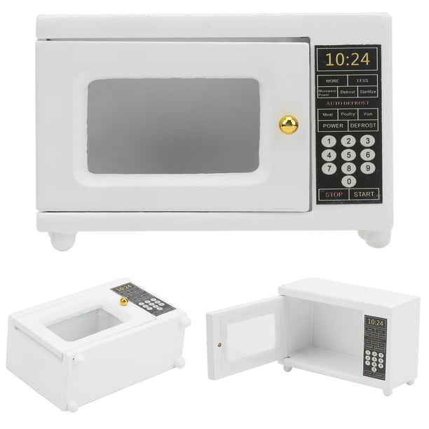 Mini horno microondas Casa de muecas Horno microondas Mini aparato de  cocina Accesorios para casa de LHCER No