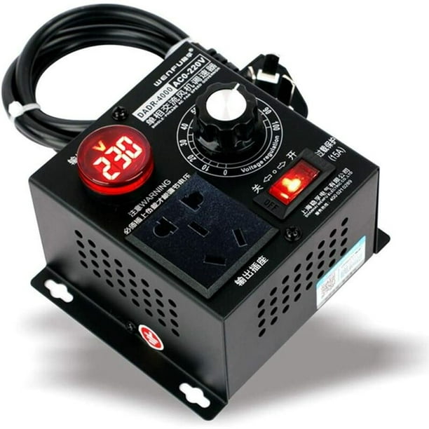 Controlador de Velocidad SCR CA 4000W 220V Regulador Voltaje