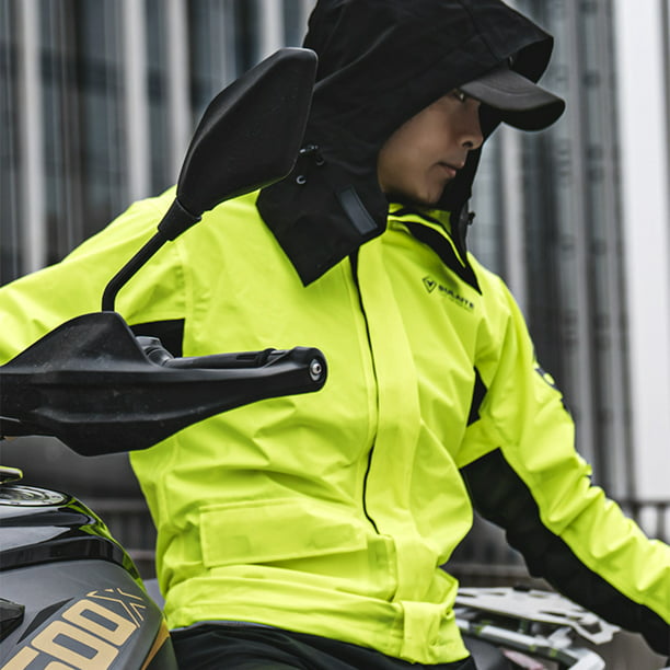 Chaquetón Traje de lluvia impermeable para motocicleta Hombres Mujeres  Ciclismo Chaqueta y pantalone SULAITE Chaquetón