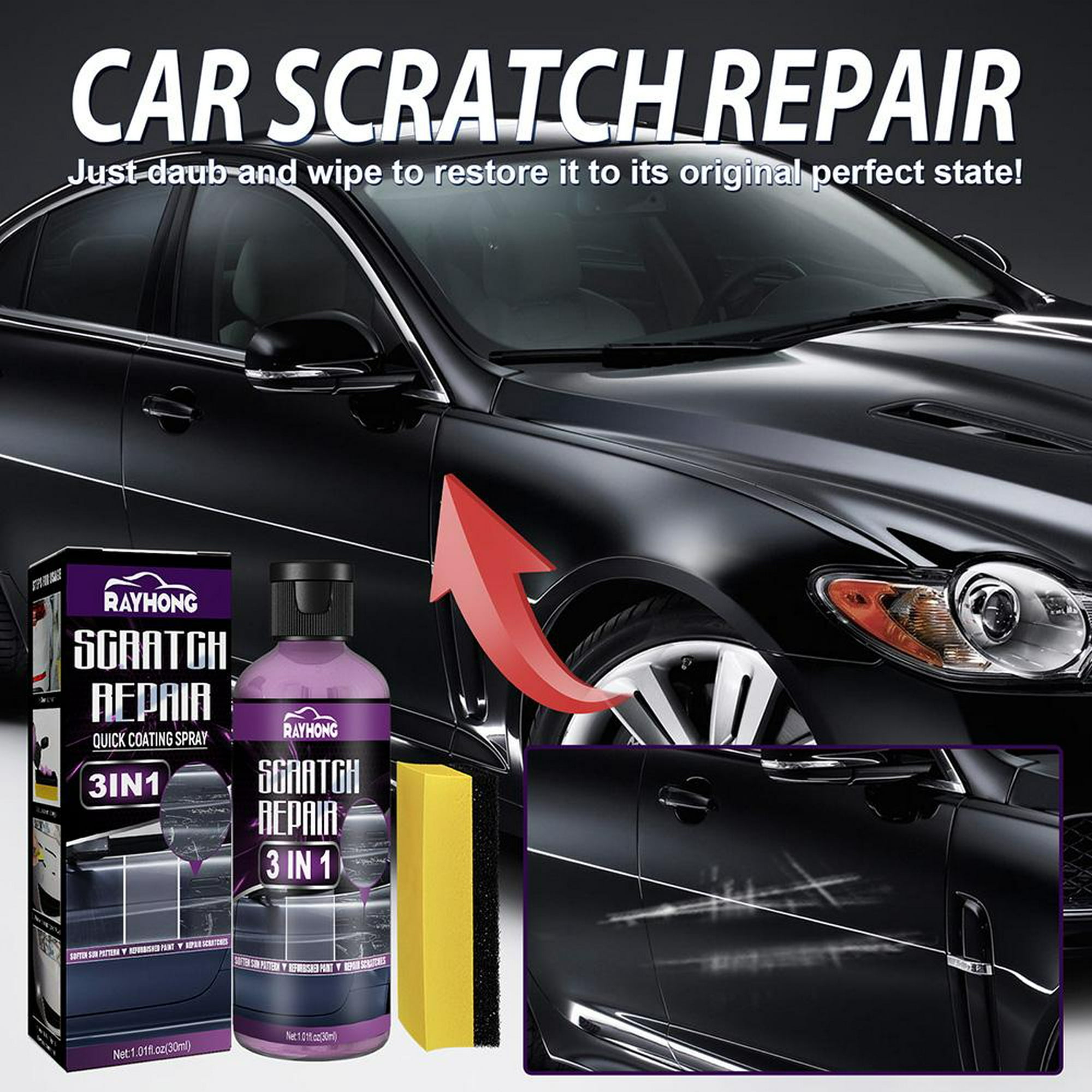 Reparador Arañazos Coche y Moto - Pulimento de Pintura : : Coche y  moto