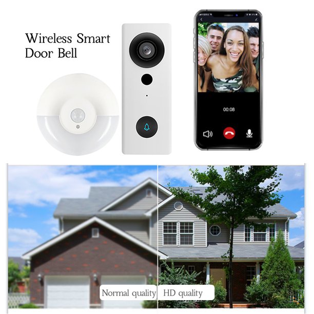 Tuya Timbre de puerta con video inalámbrico inteligente 1080P Timbre de  seguridad para el hogar a pr Irene Inevent HA005846-01