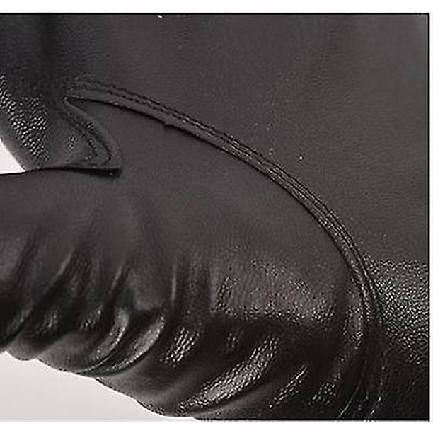  Guantes de piel para mujer con pantalla táctil de invierno,  Femenino L : Ropa, Zapatos y Joyería