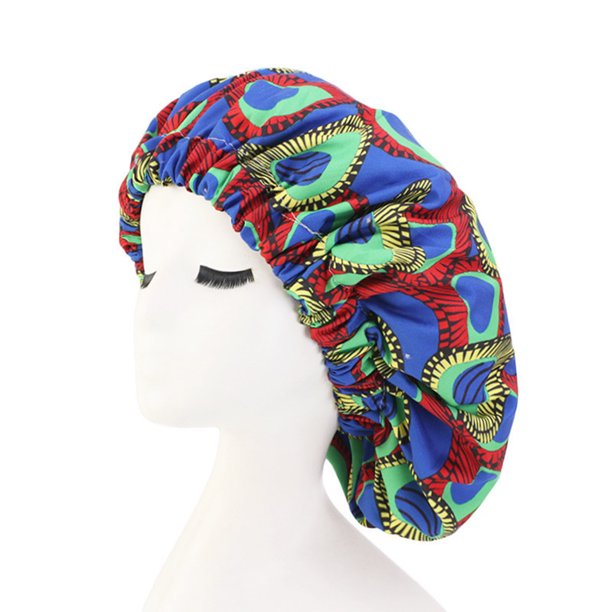 Comprar Gorro de satén de doble capa para dormir, gorro antideslizante para  el pelo para mujer, gorro de noche para cabello largo/rizado con banda  elástica