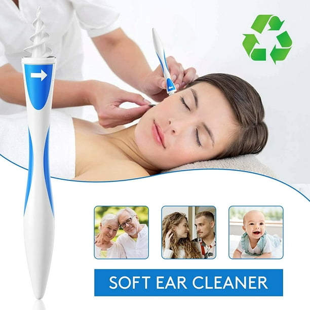 Limpiador de oídos, Kit de limpieza de cera de oídos, herramientas de  cuidado de limpieza de oídos de silicona en espiral, herramienta de  eliminación de cera de oídos, 16 Uds. – Los
