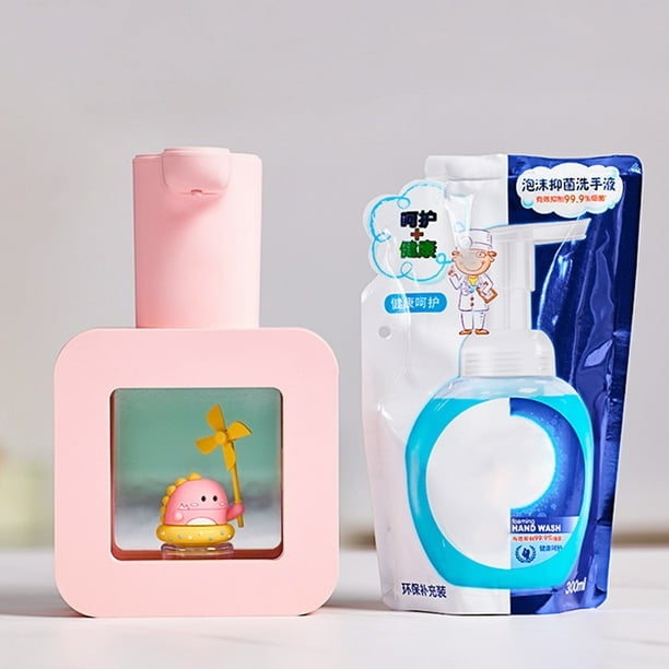  Dispensador de jabón líquido de dibujos animados para mascotas, dispensador de jabón de espuma para Ndcxsfigh Libre de BPA