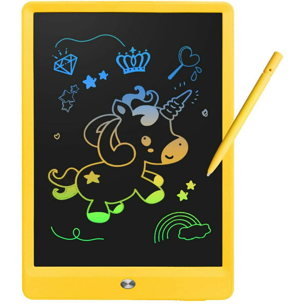 Juguetes de regalo para niñas para niñas de 3 5 7 6 4 años, tableta de  escritura LCD de 10 pulgadas, tablero de dibujo colorido para niños,  juguetes preescolares para niñas de