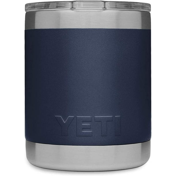 YETI Rambler - Vaso de acero inoxidable con tapa MagSlider, 10 onzas, color  azul marino