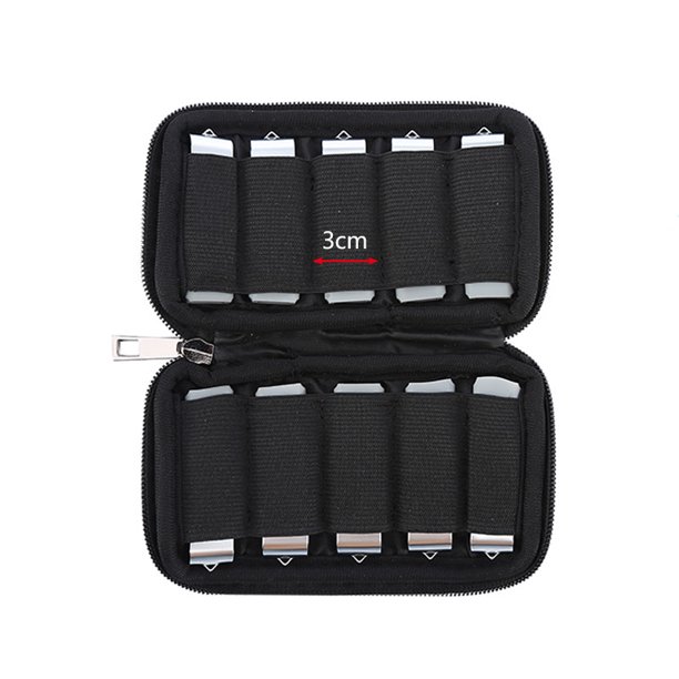 Lacdo Estuche para unidad flash USB, organizador de accesorios electrónicos  portátiles, bolsa de almacenamiento para unidades flash USB