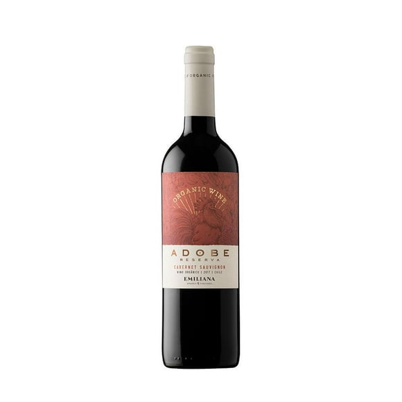 pack de 6 vino tinto adobe reserva cabernet sauvignon organico 750 ml adobe reserva cabernet sauvignon organico