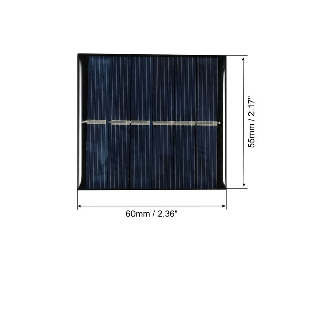 Mini módulo de panel solar pequeño, módulo de panel solar DC5V 150mA con  cable de 11.8 pulgadas de carga resistente a la intemperie, kit de inicio  de