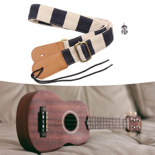 Correa de guitarra, instrumento Musical Universal para guitarra acústica,  ukelele, accesorios para bajos Sunnimix cinturón con correa para bajo