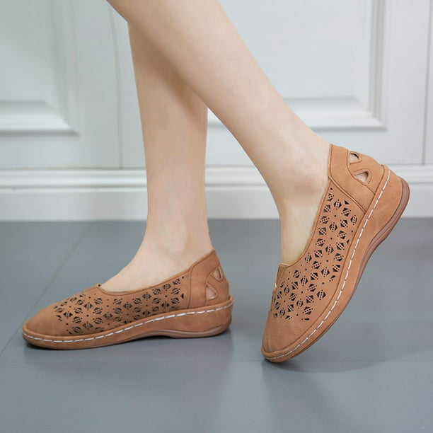 Zapatos vintage mujer Tacón de cuña hueco Sandalias romanas para mujer Wmkox8yii sa4689 | Bodega Aurrera en