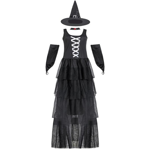  Mayerilby Disfraz de bruja de Halloween para mujer