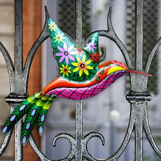 Taotenish Pájaros decorativos colgantes de resina con aro de hierro para  colgar decoración - B