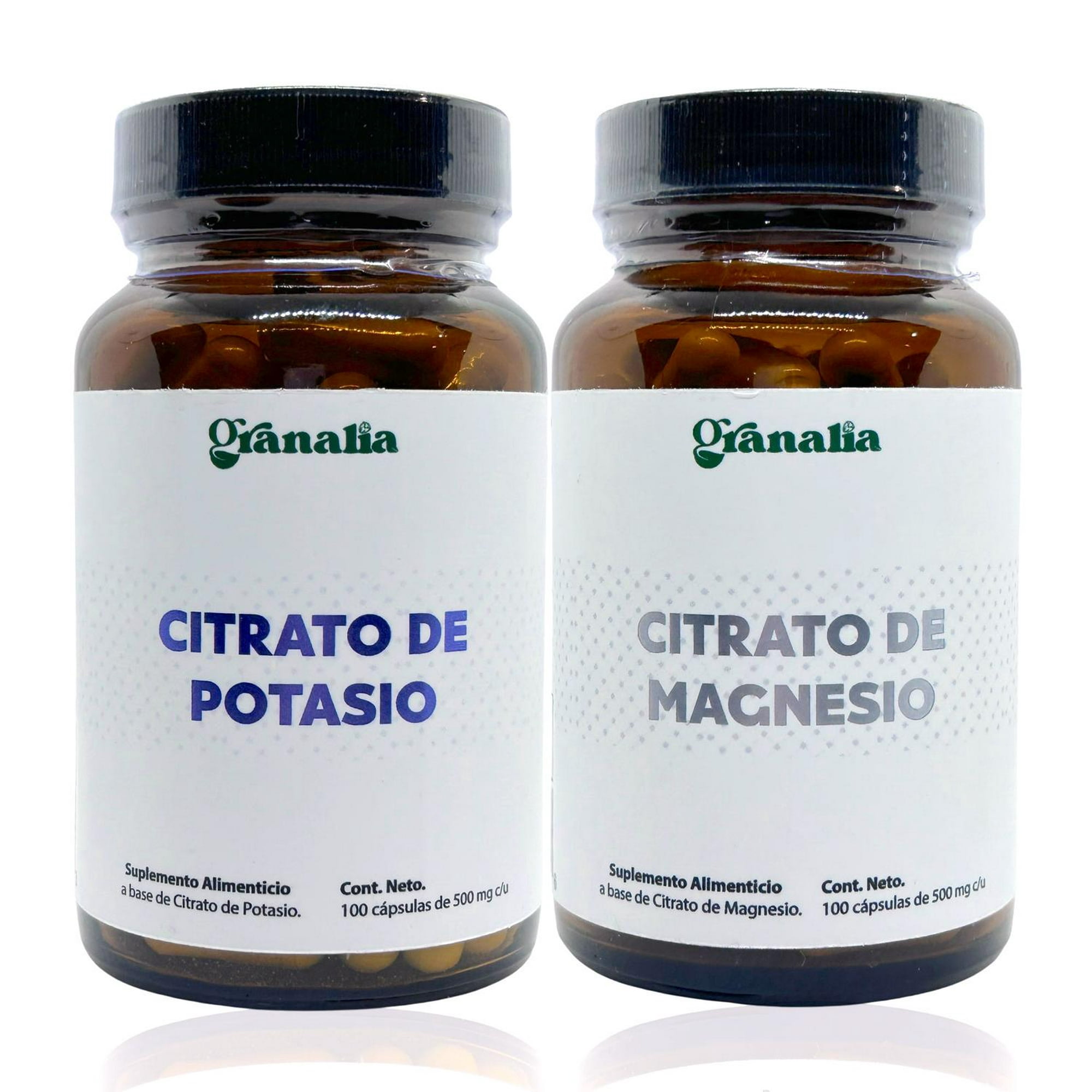Citrato de magnesio y citrato de potasio 100 caps c/U granalia granalia granaliacitratopotamagcaps