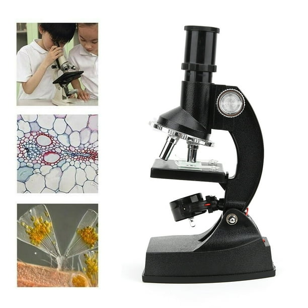 Microscopio de Biología Kits de Microscopio Científico 1200X Microscopio de  Laboratorio con Portaobjetos Microscopio Monocular Profesional Juguete  Educativo Regalo de ANGGREK Otros