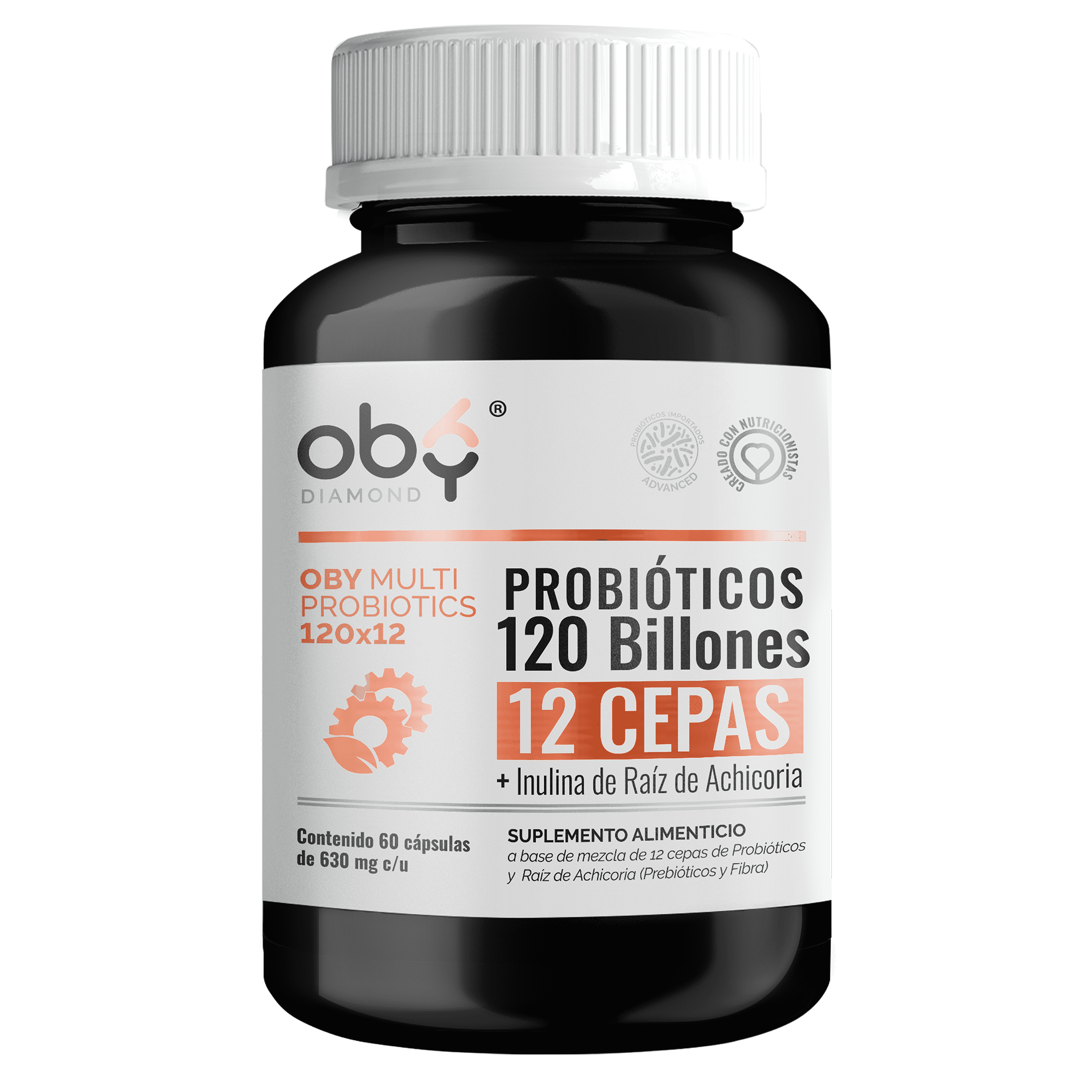 Probioticos 120 Billones De 12 Cepas + Prebioticos Con Inulina Raiz De Achicoria | 60 Cápsulas ...