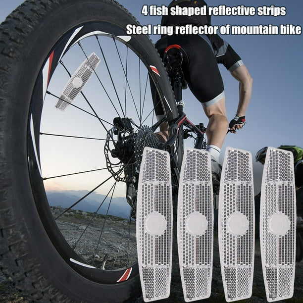 Juego de reflectores para bicicleta de montaña, reflectores traseros  delanteros para bicicleta MTB, Ehuebsd Accesorios para bicicletas