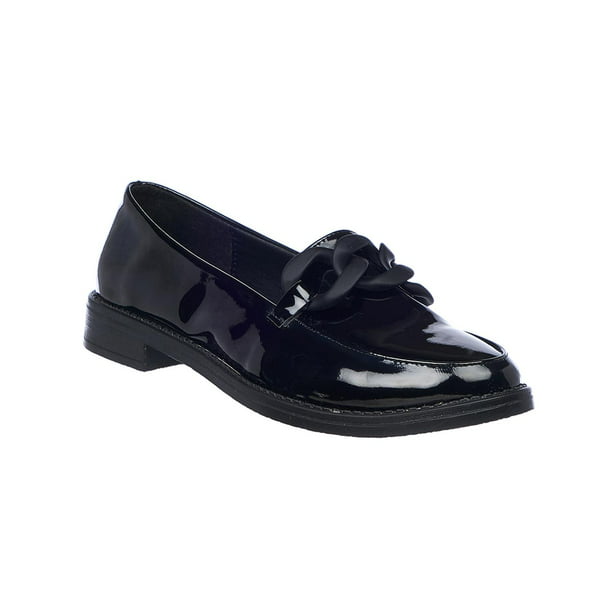 Zapatos De Charol Para Mujer Negros Con Plataforma Casual Formal Cómodos  088D5P negro 25 Incógnita 088D5P