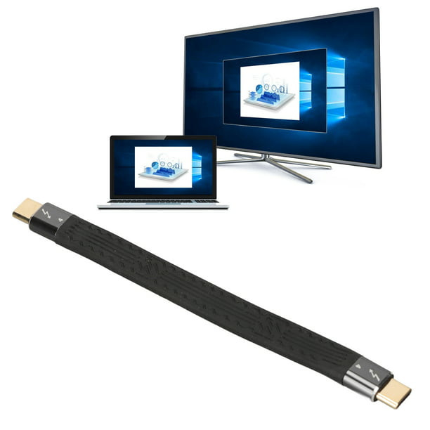 Cable Corto USB C A USB C, Cable De Transferencia De Datos 40 Gbps Plug And  Play 5.3in Carga Rápida Flexible Para Transmisión Para Tableta Para Carga  ANGGREK Otros