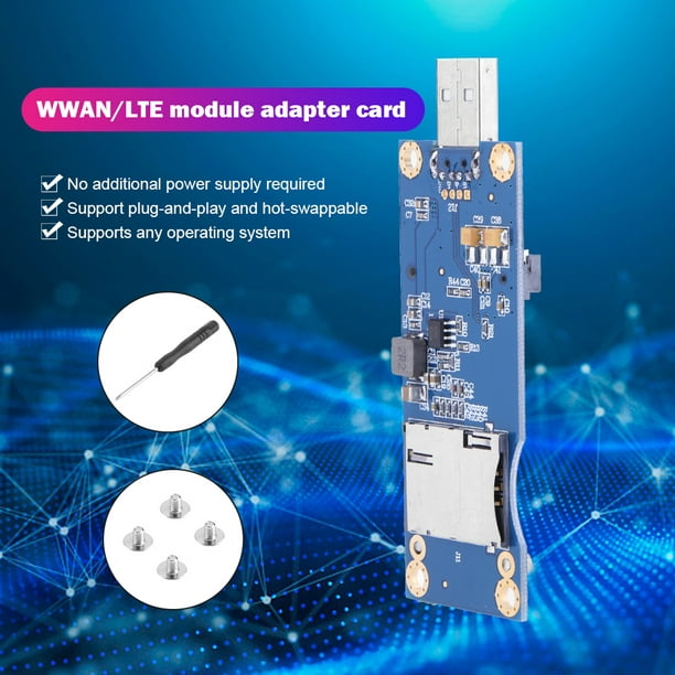  Adaptador Mini PCI-E a USB con ranura para tarjeta SIM Módulo  de WWAN/LTE : Electrónica