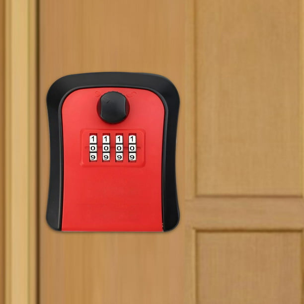 Muyoka Caja de seguridad para llaves MTFun Caja de seguridad para llaves  con código de 4 dígitos Caja de seguridad para llaves de seguridad montada  en la pared para exteriores Caja de