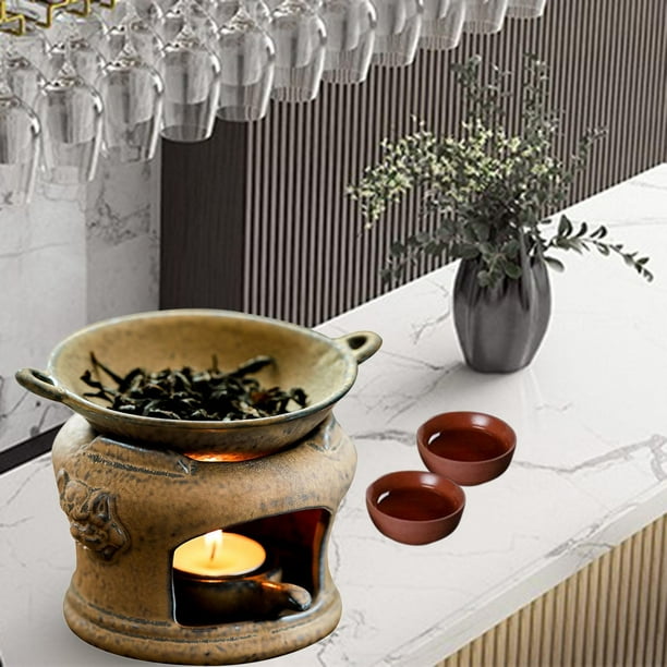  YAOLUU Zen Decor - Quemador de aceites esenciales retro, tetera  creativa de cerámica, lámpara de aceite de aromaterapia, quemadores de  fragancia para decoración del hogar (color : estilo 3) : Hogar y Cocina