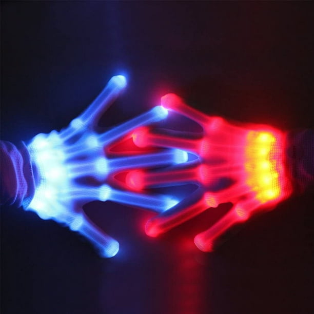 Guantes con luz LED intermitente para Halloween Navidad, juguetes geniales  para niños de 3 a 15 años Rojo Verde Cocina, Decoración y Otros