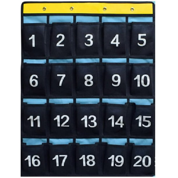 Número de tela Teléfono celular Tarjeta de bolsillo para el aula Teléfono  celular y soporte para calculadora Bolsa de almacenamiento para puerta para  colgar en la pared Ofspeizc HMHZ650-1