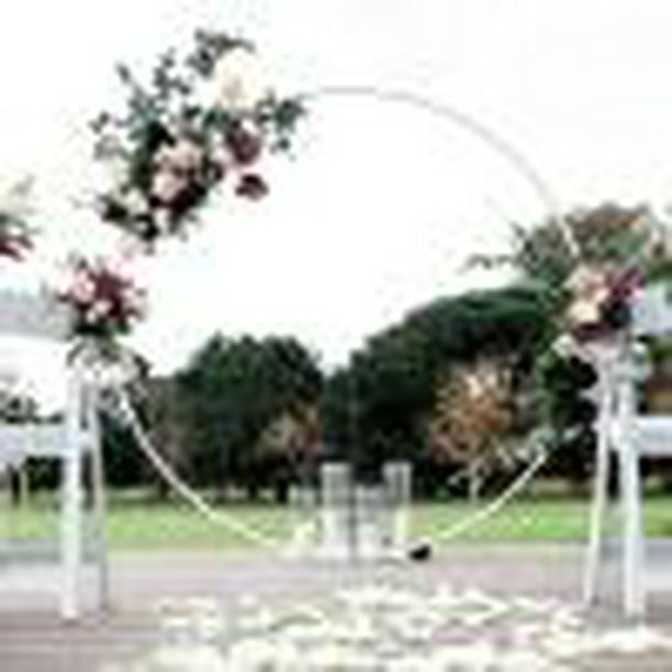 Soporte de globos para decoración de cumpleaños marco de arco de Ehuebsd  globo circular aro redondo telón de fondo guirnalda soporte para fiesta de  boda